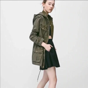 Aritzia Talula Olive Green Utility Trooper Jacket